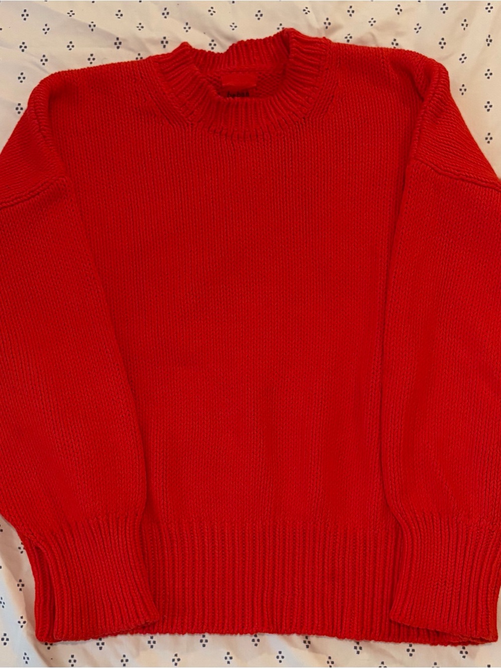 Babaa no16 Cotton Crewneck Sweater - Summer Flame